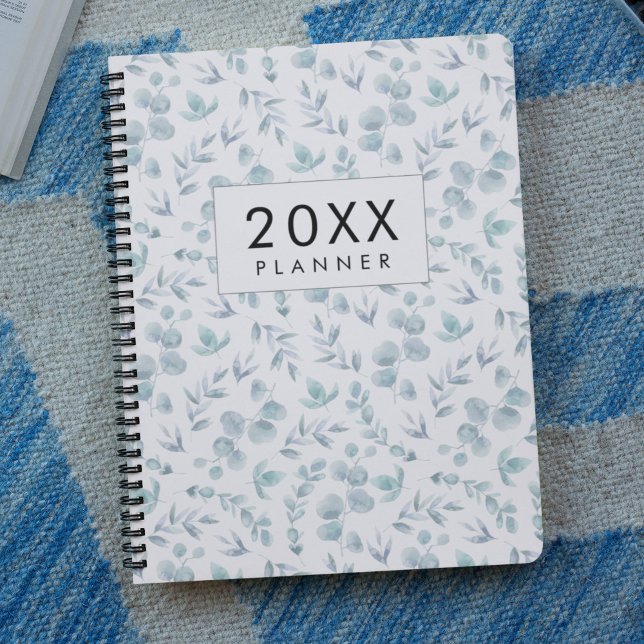 Eucalyptus aquarelle hebdomadaire et mensuelle 202 (Créateur téléchargé)