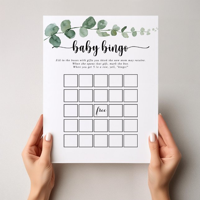 Eucalyptus Baby Bingo Duschgame (Von Creator hochgeladen)