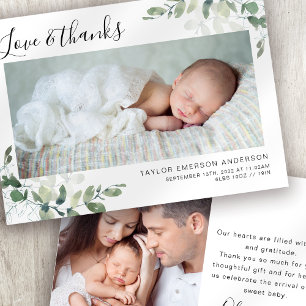 Eucalyptus Baby Foto Ankündigung