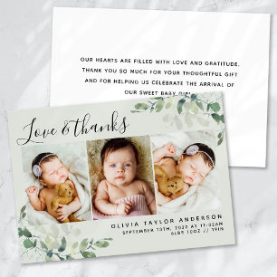 Eucalyptus-Baby-Foto Ankündigung