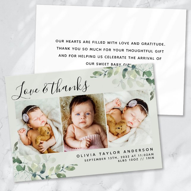 Eucalyptus-Baby-Foto Ankündigung (Von Creator hochgeladen)