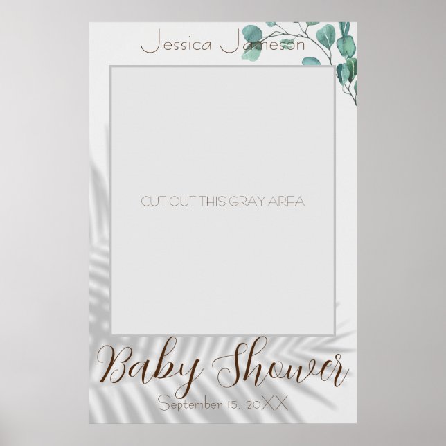 Eucalyptus Baby Shooter Foto Prop Poster (Vorne)