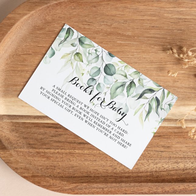 Eucalyptus Baby Showbuchanfrage Begleitkarte (Von Creator hochgeladen)