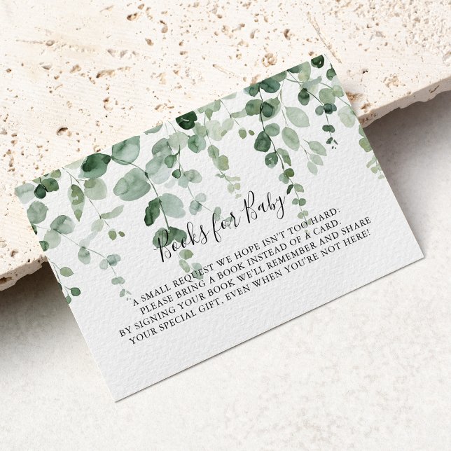 Eucalyptus Baby Showbuchkarte Begleitkarte (Von Creator hochgeladen)