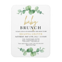 Eucalyptus Baby Shower Brunch Einladung