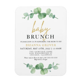 Eucalyptus Baby Shower Brunch Einladung Magnet