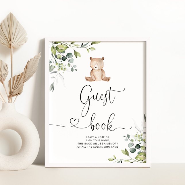 Eucalyptus bear Guest book Poster (Von Creator hochgeladen)