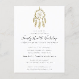 EUCALYPTUS BLUSH ROSE KRAFT PINK WORKSHOP EREIGNIS ANKÜNDIGUNGSPOSTKARTE
