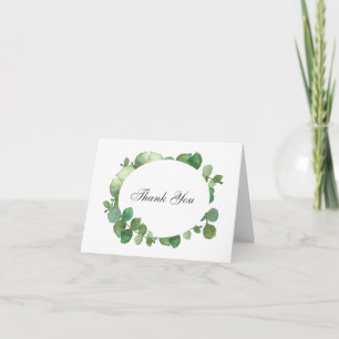 Eucalyptus Boho Grün Dankeschön Karte