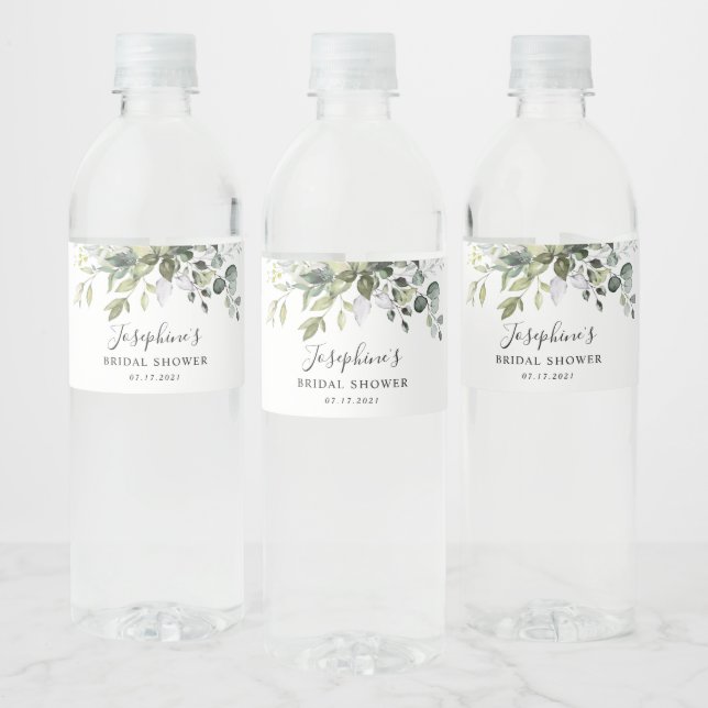 Eucalyptus Brautparty Wasser Flasche (Flaschen)