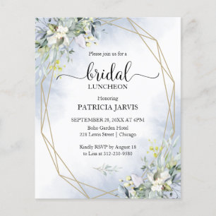 Eucalyptus Bridal Luncheon Einladung zum Haushalt
