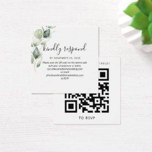 Eucalyptus Elegant QR Code Wedding Website UAWG