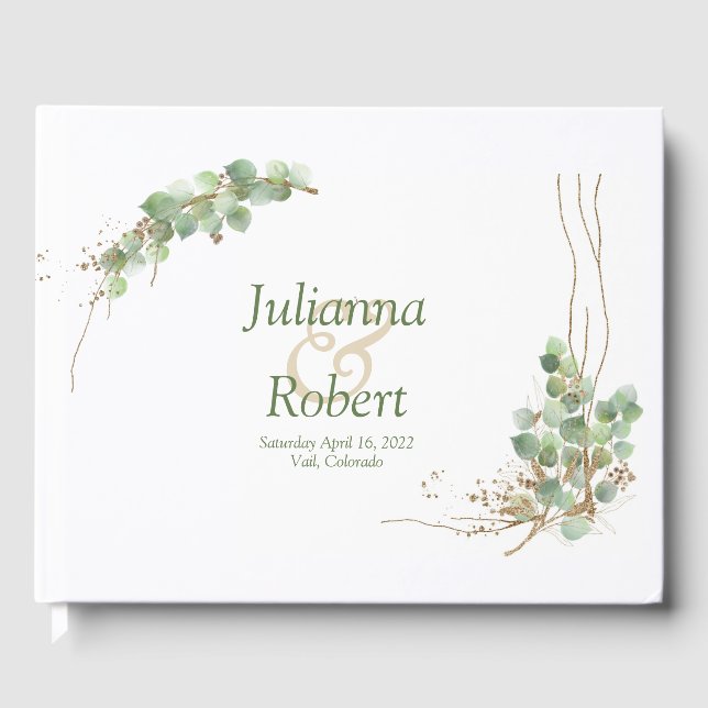 Eucalyptus et mariage d'or livre d'or (Recto)