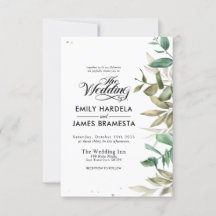 Eucalyptus Faire-part de mariage budget