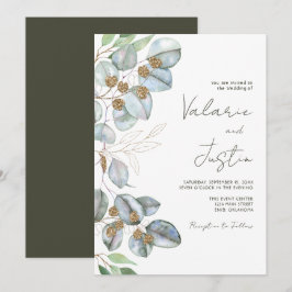Eucalyptus Faire-part de mariage de verdure