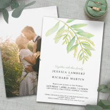 Eucalyptus faire-part de mariage d'eau verte feuil