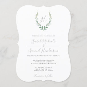 Eucalyptus Farmhouse Wedding Invitation