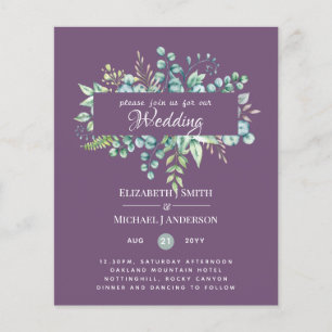 Eucalyptus Feuille Mauve Lilac Mariage