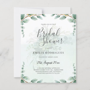 Eucalyptus Feuille OR FÊTE DES MARIÉES INVITATION