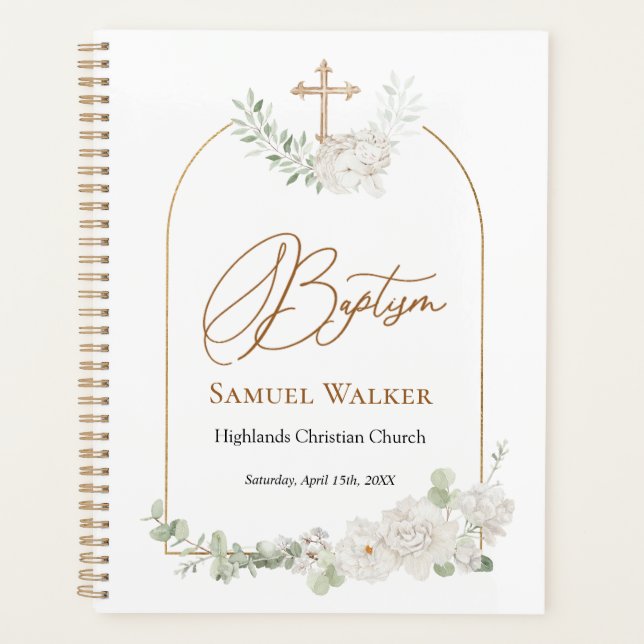 Eucalyptus Floral Cross Angel Baptisateur (Devant)