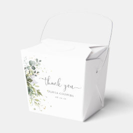 Eucalyptus Floral Greenery Baby Shower Favor Box Geschenkschachtel