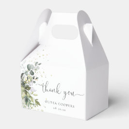 Eucalyptus Floral Greenery Baby Shower Favor Box Geschenkschachtel