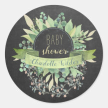 Eucalyptus Floral Vines Baby Duschkabine Cla