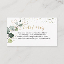 Eucalyptus Foliage Confetti Bücher für Baby Begleitkarte