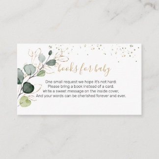Eucalyptus Foliage Confetti Bücher für Baby Begleitkarte