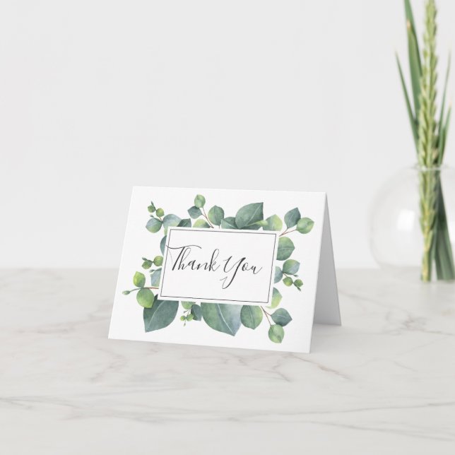 Eucalyptus Foliage Mariage Merci photo (Devant)
