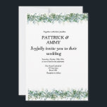 Eucalyptus generery wedding einladung<br><div class="desc">A eucalyptus wedding embraces natural elegance with soft greenery, muted tones, and a fresh, organic feel. Eucalyptus leaves—symbolizing protection and abundance—add timeless beauty to bouquets, centerpieces, and décor. Perfect for rustic, boho, or minimalist themes, this style combines serene simplicity with sophisticated charm, creating a romantic and refreshing atmosphere for your...</div>