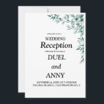 Eucalyptus generery wedding einladung<br><div class="desc">A eucalyptus wedding embraces natural elegance with soft greenery, muted tones, and a fresh, organic feel. Eucalyptus leaves—symbolizing protection and abundance—add timeless beauty to bouquets, centerpieces, and décor. Perfect for rustic, boho, or minimalist themes, this style combines serene simplicity with sophisticated charm, creating a romantic and refreshing atmosphere for your...</div>