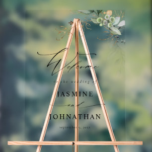 Eucalyptus Glow Gold Mariage Bienvenue 4