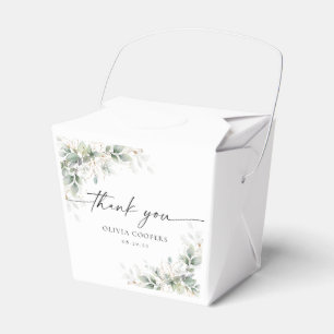 Eucalyptus Gold Baby Dusche Gefälligkeitsbox Geschenkschachtel
