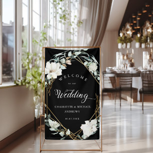 Eucalyptus Gold Geometric Wedding Banner