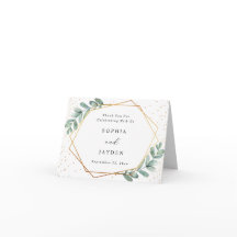Eucalyptus Gold Geometric Wedding