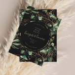 Eucalyptus Golden Boho Elegant Onyx Pampas Black Save The Date<br><div class="desc">Eucalyptus Golden Boho Elegant Onyx Pampas Black Save the Date</div>