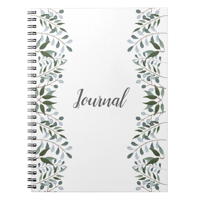 Eucalyptus Green Journal Floral (Devant)