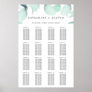 Eucalyptus Green Poster simple et moderne