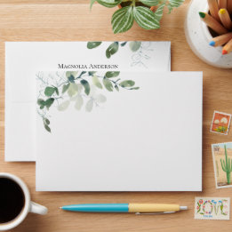 Eucalyptus Greenery Adresse de retour