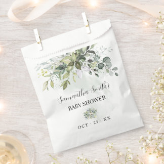 Eucalyptus Greenery Baby Shower Geschenktütchen