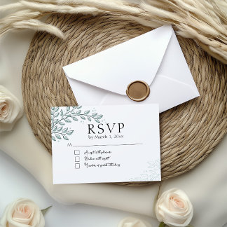 Eucalyptus Greenery Boho Elegant UAWG Mitteilungskarte