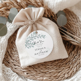 Eucalyptus Greenery Boho Elegant Wedding Geschenkanhänger