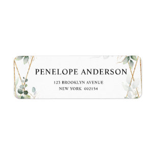 Eucalyptus Greenery Botanical Geometric Wedding La