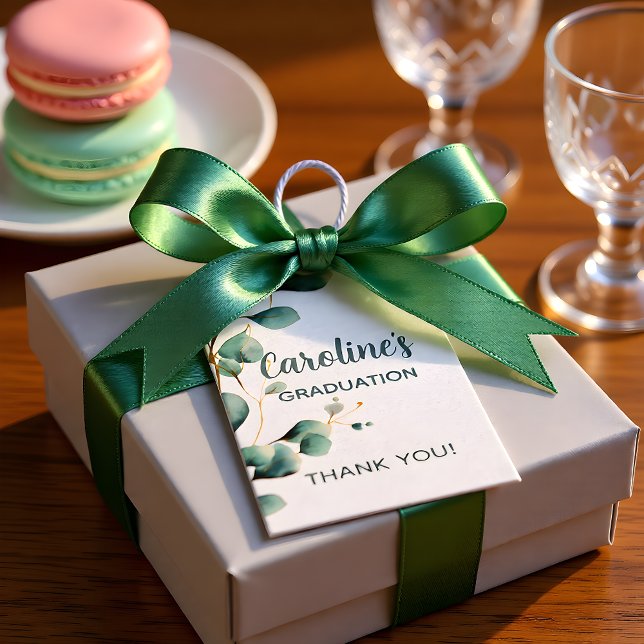 Eucalyptus Greenery Grad Party Geschenkanhänger (Von Creator hochgeladen)