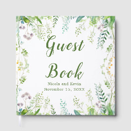 Eucalyptus Greenery Leaves Wedding Guest Book Gästebuch