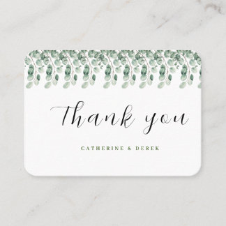 Eucalyptus Greenery Mariage Merci cartes