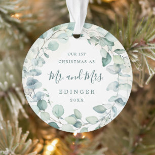 Eucalyptus Greenery Mr et Mme Newlyted Photo