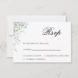 Eucalyptus Greenery RSVP Card Karte