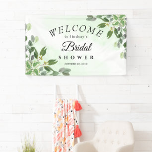 Eucalyptus Greenery Succulent Brautparty Banner